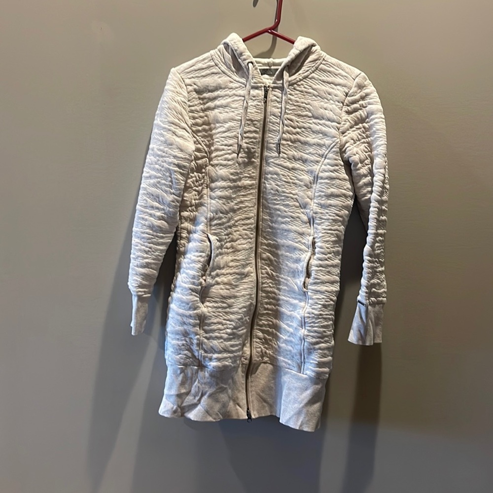 Prana long length zip up sweater